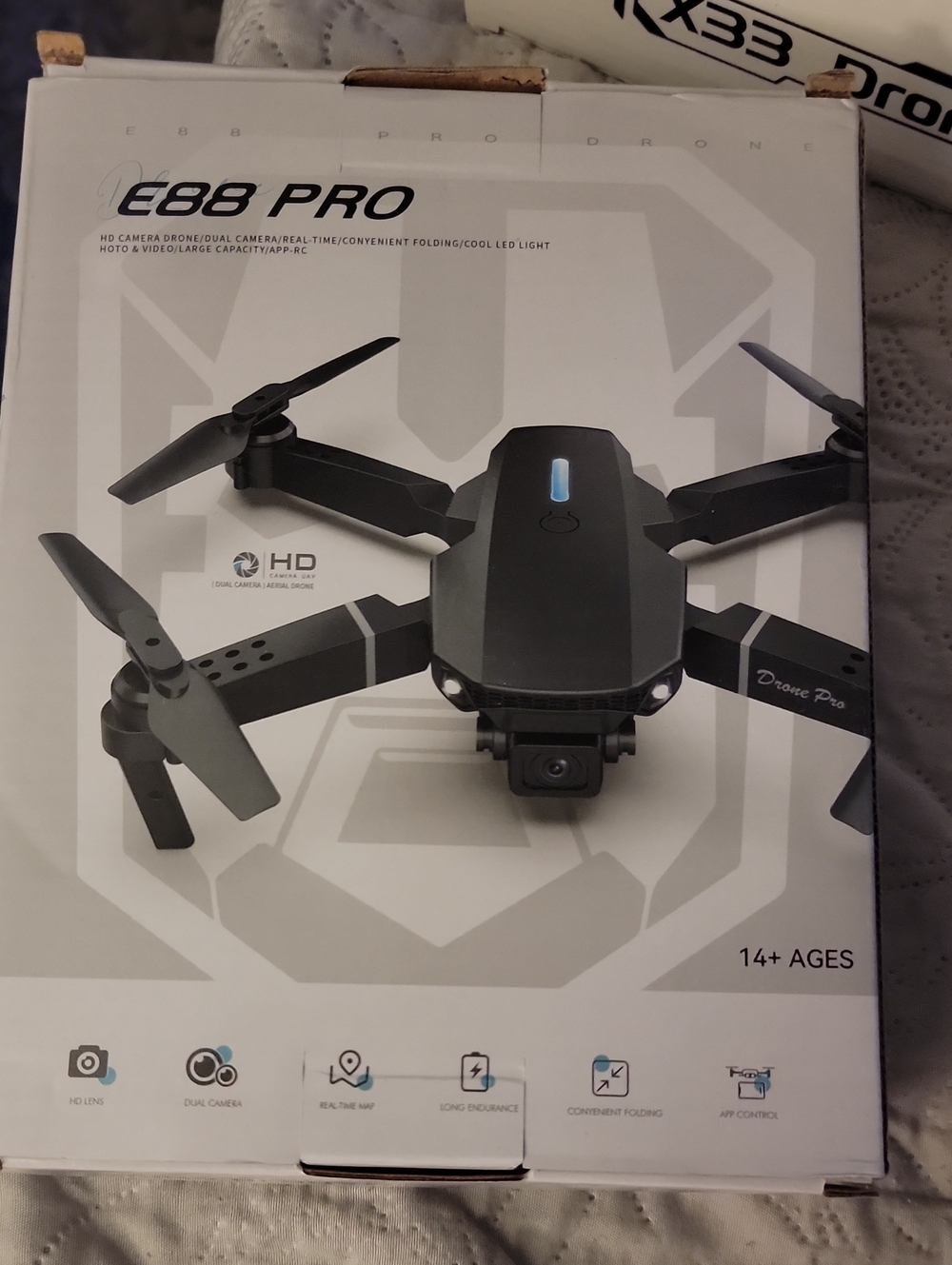 Black Drone with HD Camera